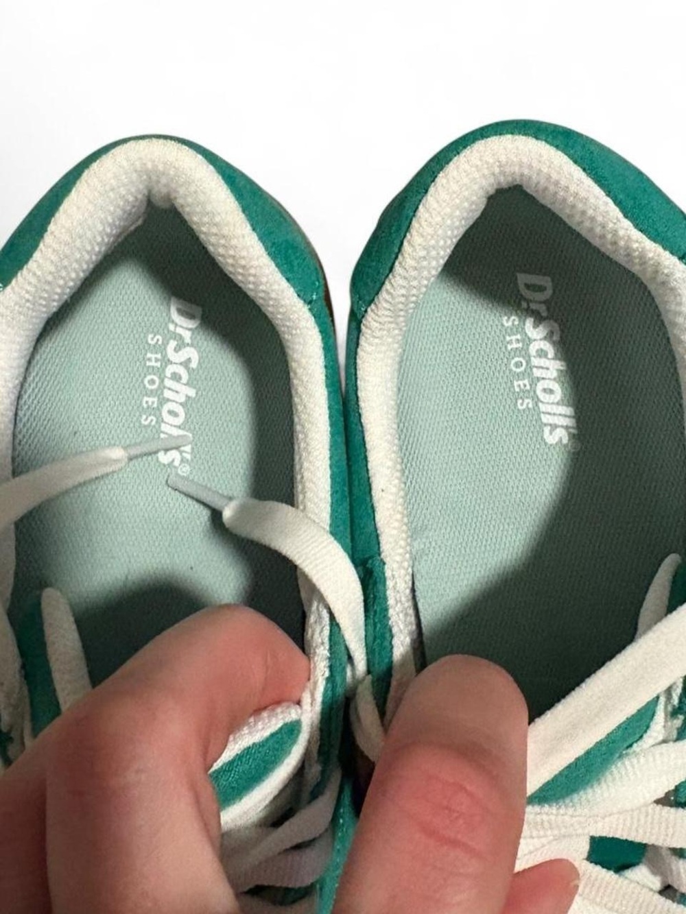 Cute NWOT green used platform sneakers Dr Scholls 6.5 - Picture 8 of 8